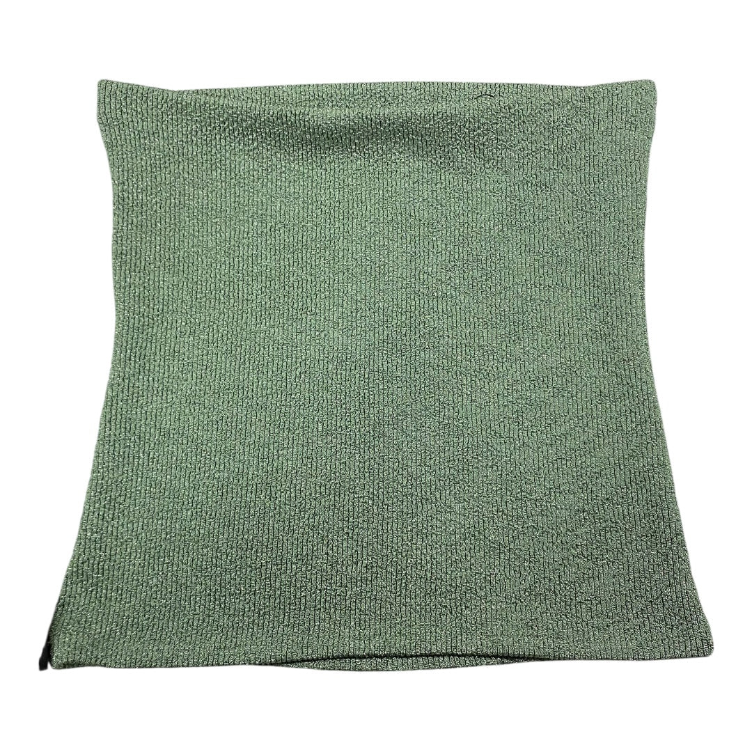 Top Sleeveless By Zara In Green, Size:L