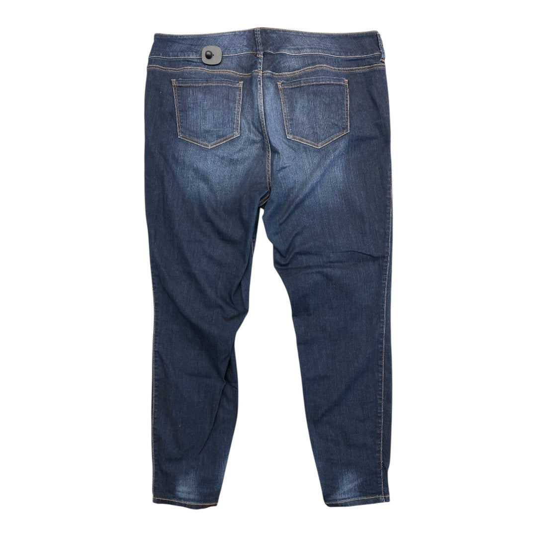 Jeans Skinny By Torrid In Blue Denim, Size:22