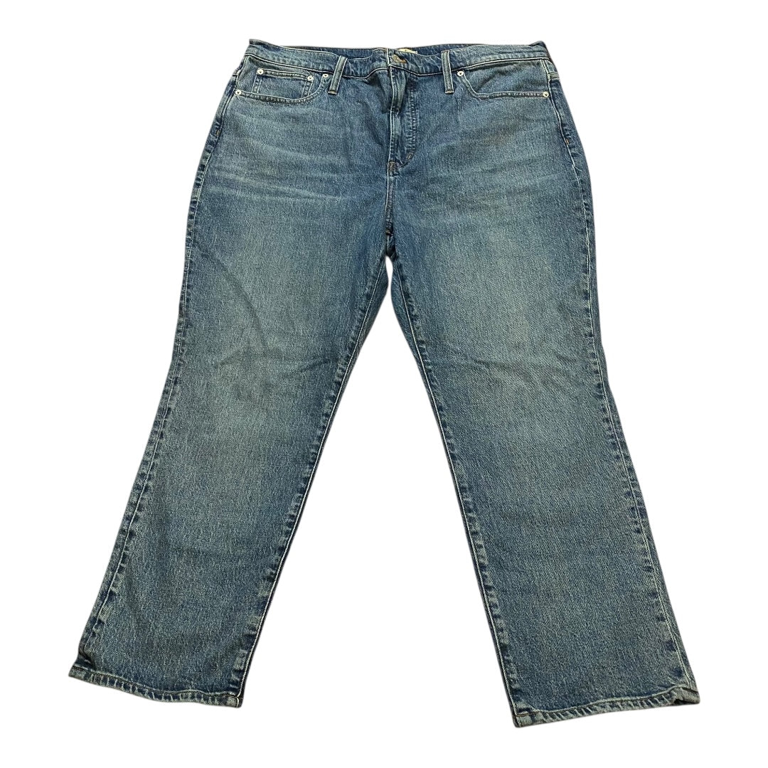 Jeans Straight By Madewell In Blue Denim, Size:16