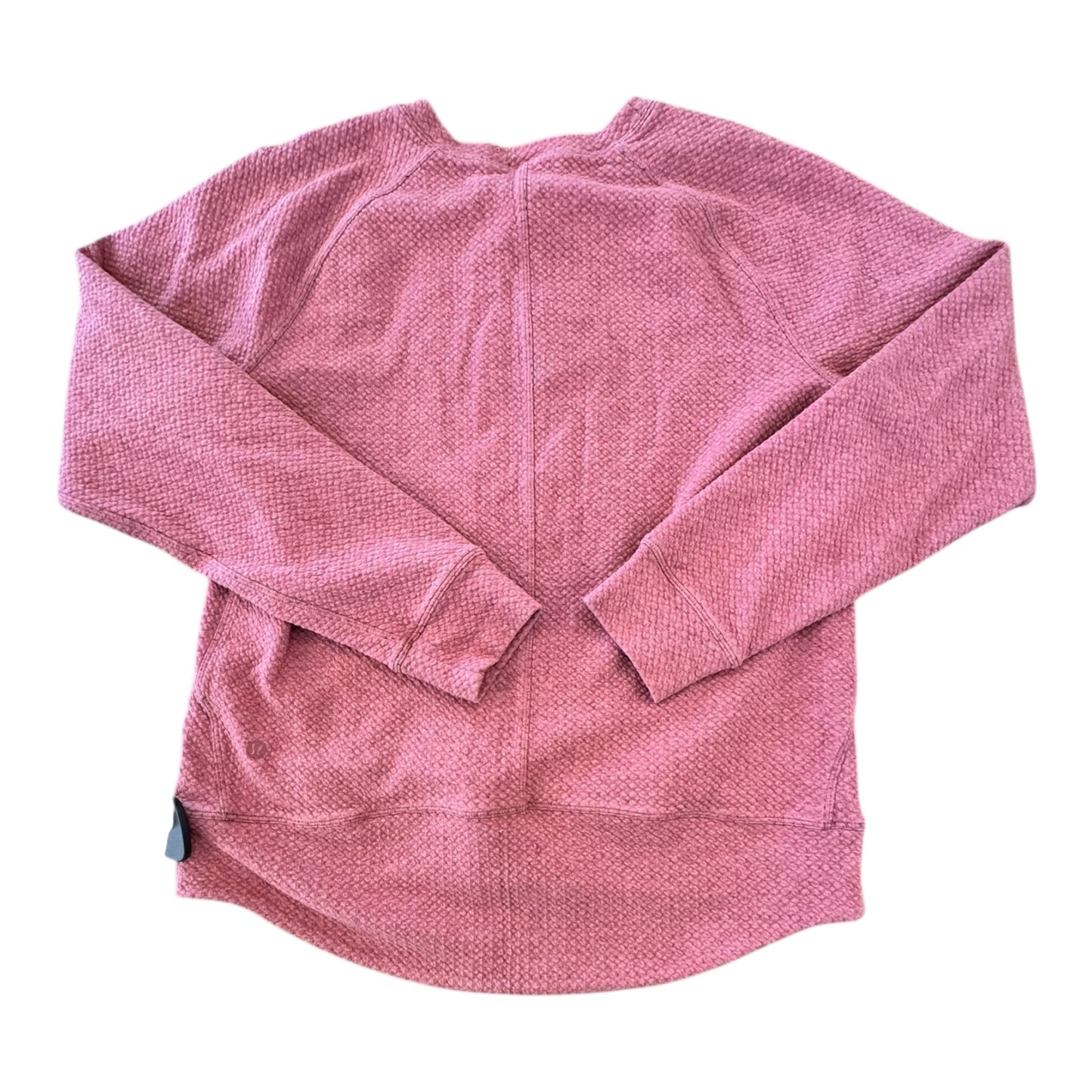 Athletic Top Ls Crewneck Designer By Lululemon In Red, Size:10