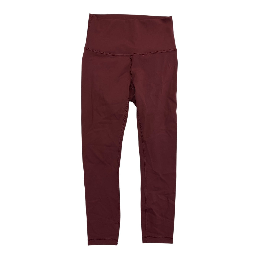 Athletic Capris By Lululemon In Red, Size:4