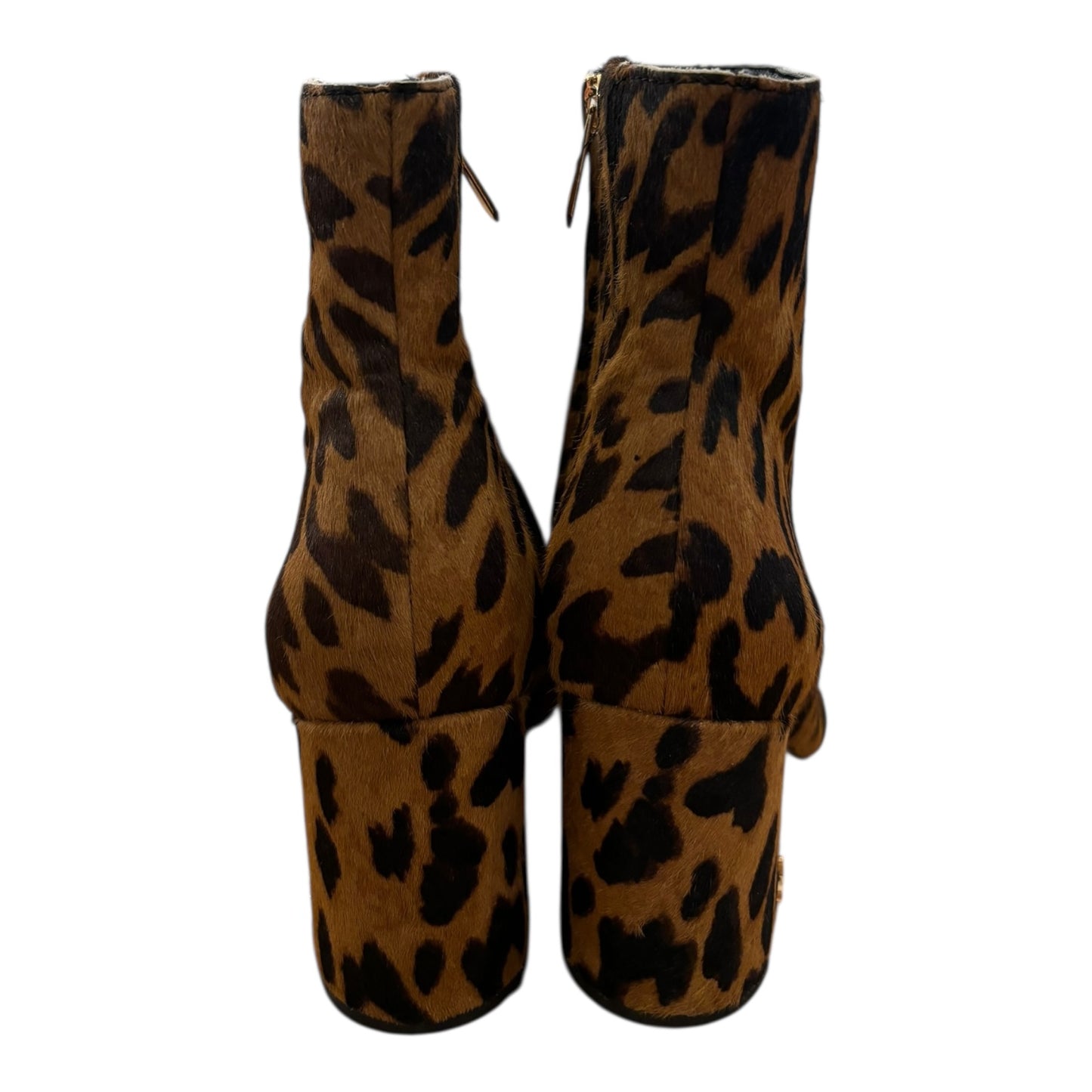 Boots Ankle Heels By Sam Edelman In Animal Print, Size:6.5