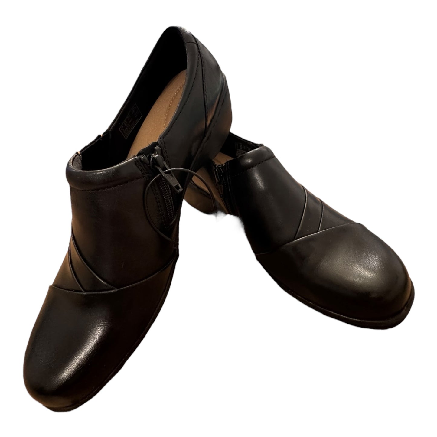 Shoes Heels Wedge By Clarks In Black, Size:8.5