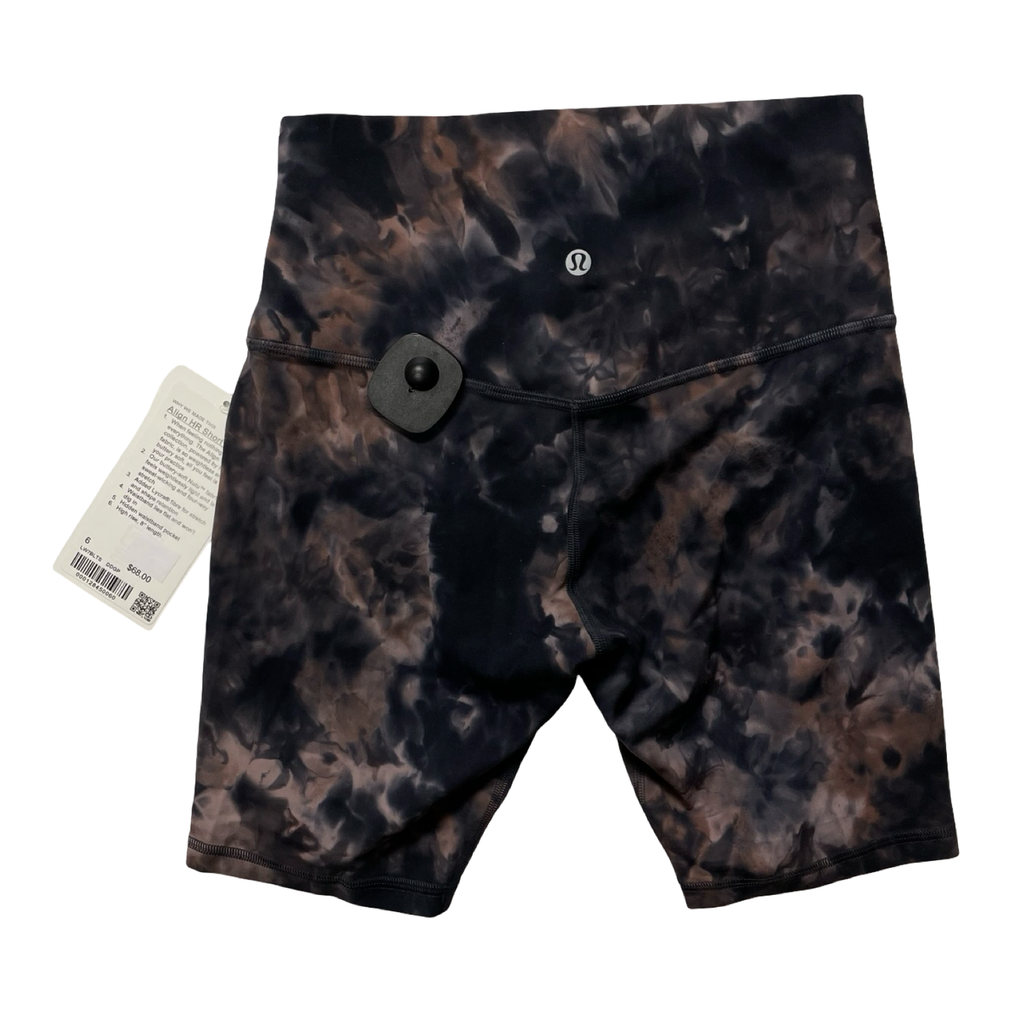 Athletic Shorts By Lululemon In Tie Dye Print, Size:6
