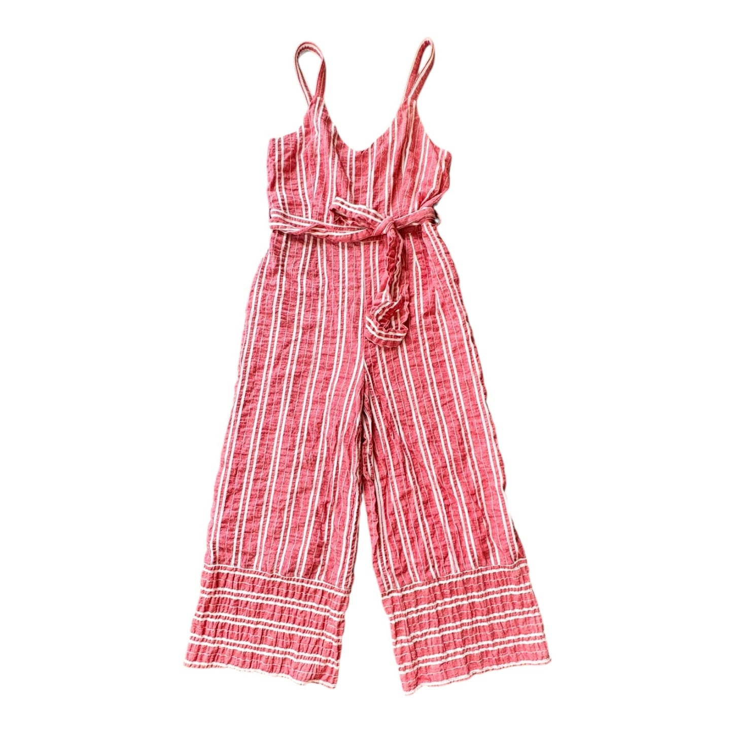 Jumpsuit By Anthropologie In Red & White, Size:M