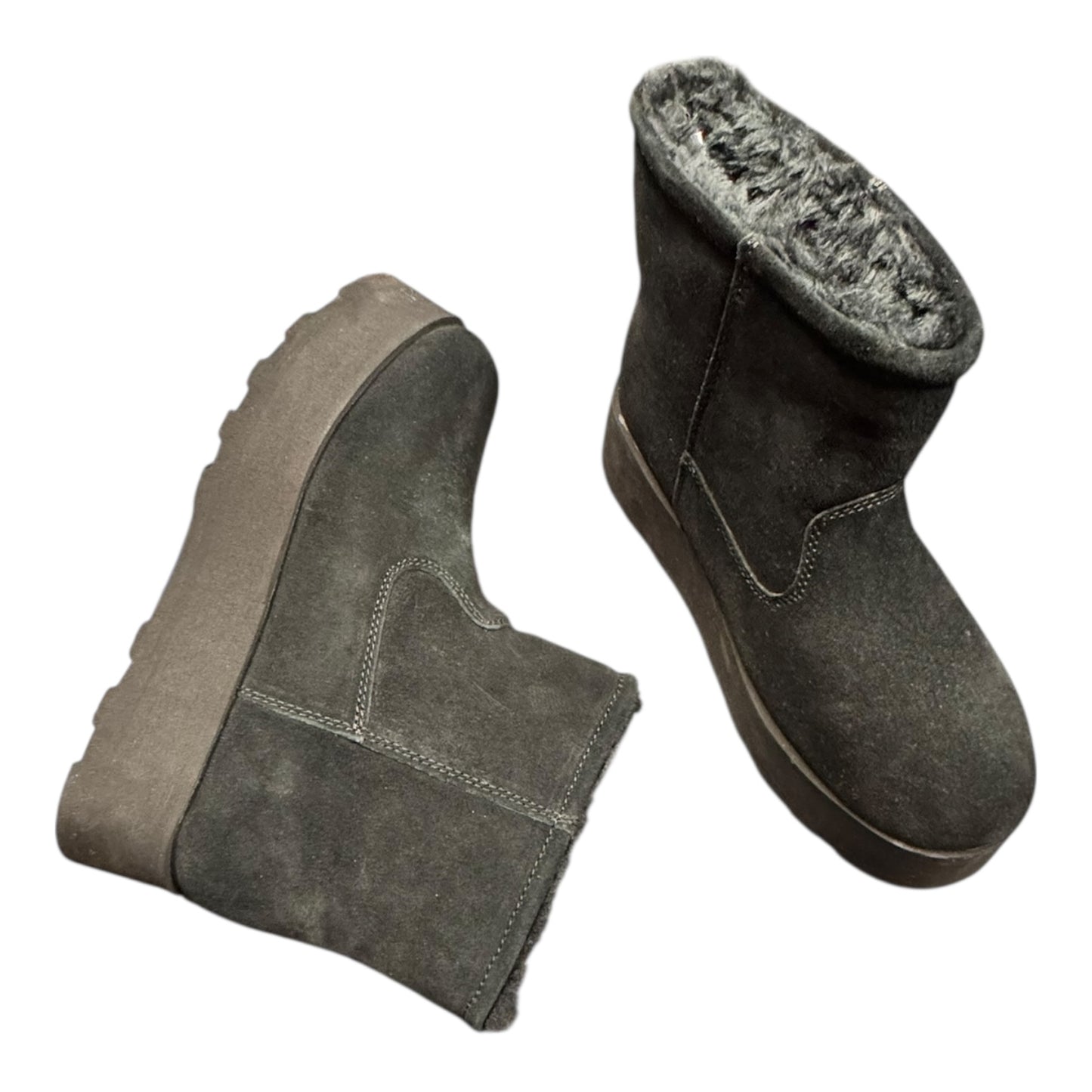 Boots Ankle Heels By Time And Tru In Black, Size:7