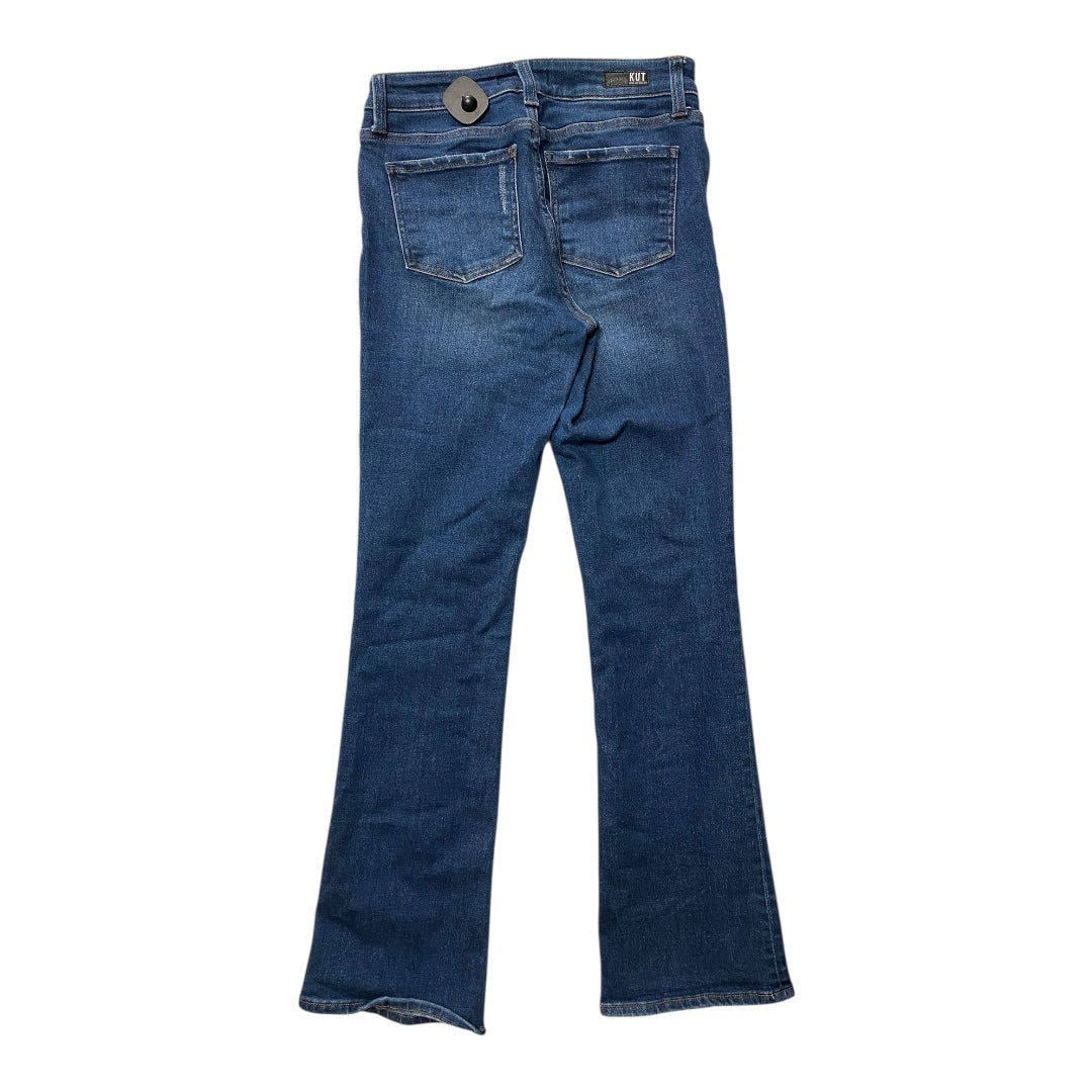 Jeans Flared By Kut In Blue Denim, Size:2