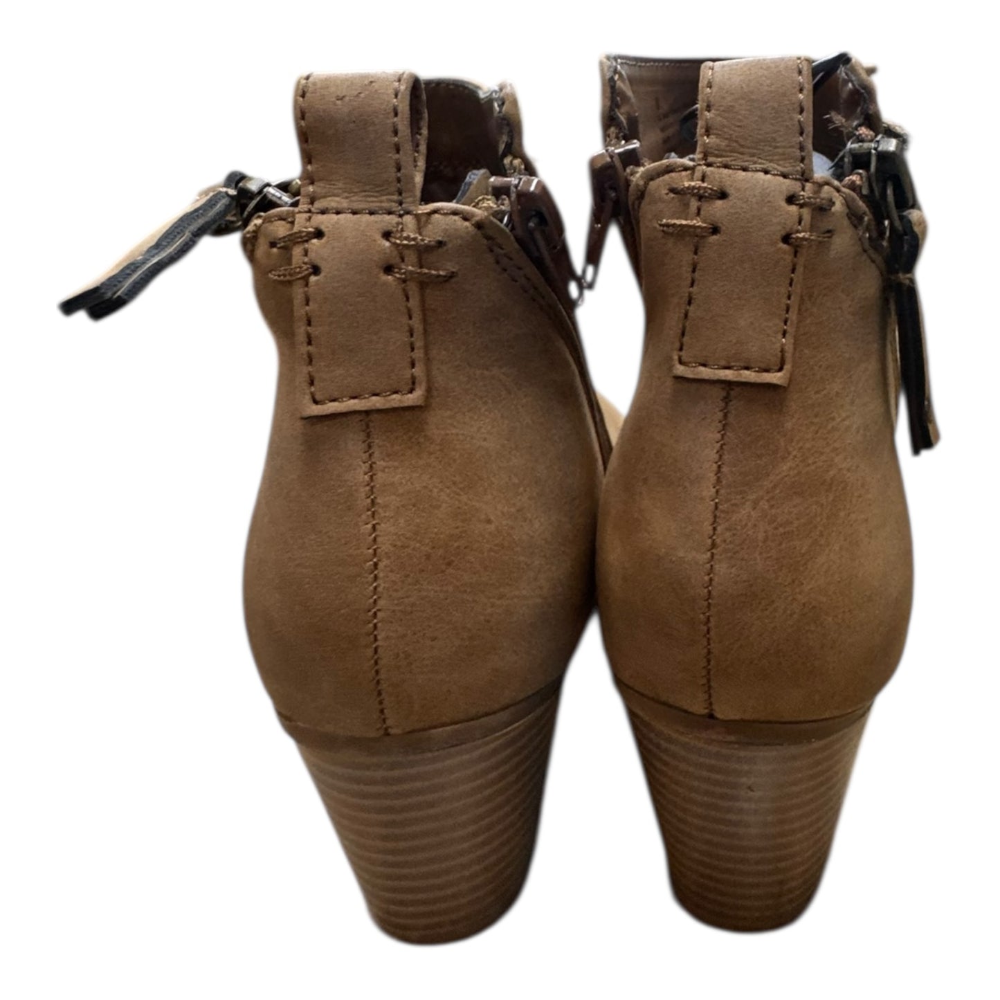 Boots Ankle Heels By Express In Brown, Size:8