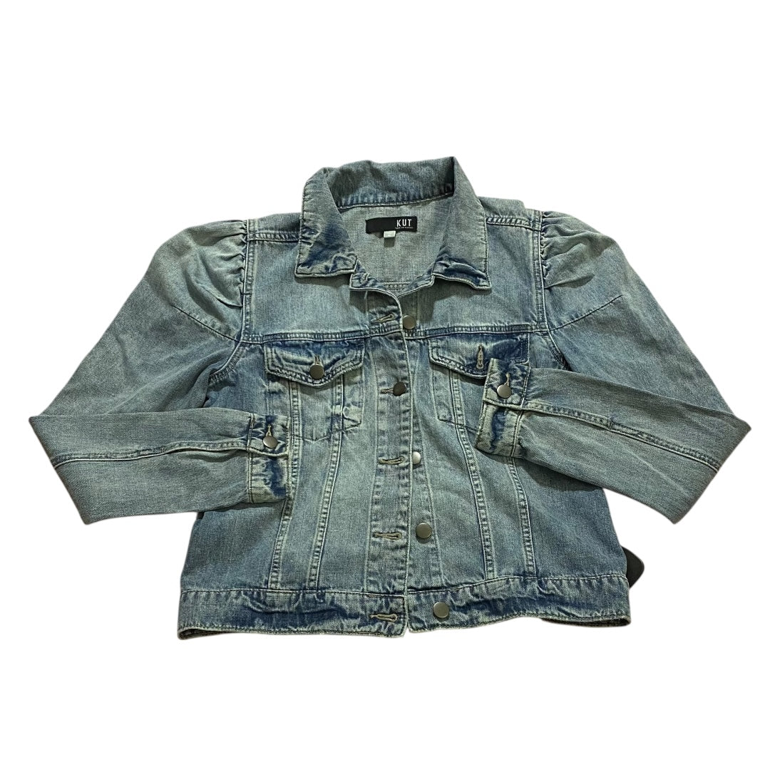 Jacket Denim By Kut In Blue Denim, Size:M