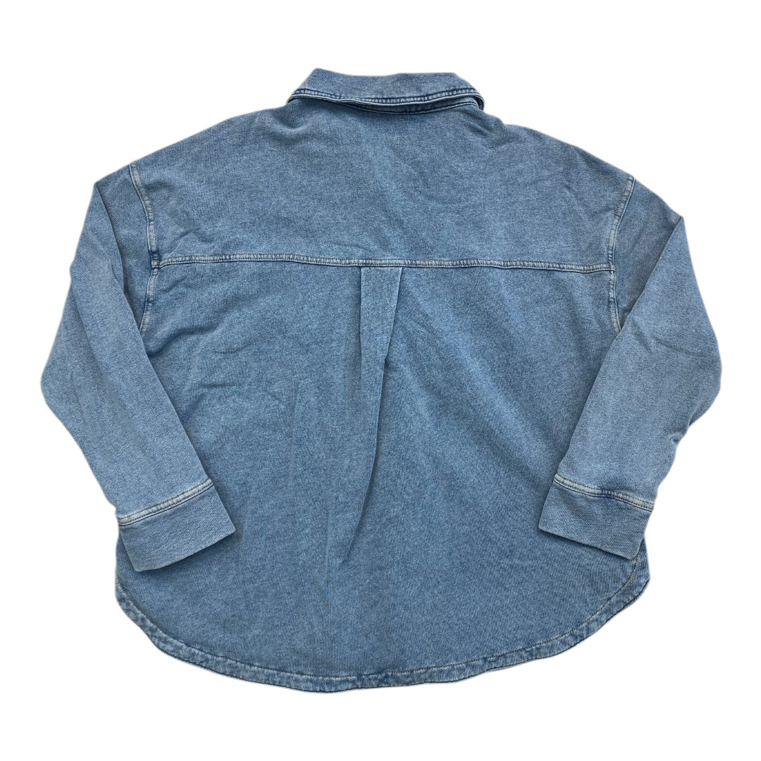 Blazer By Be Cool In Blue Denim, Size:L