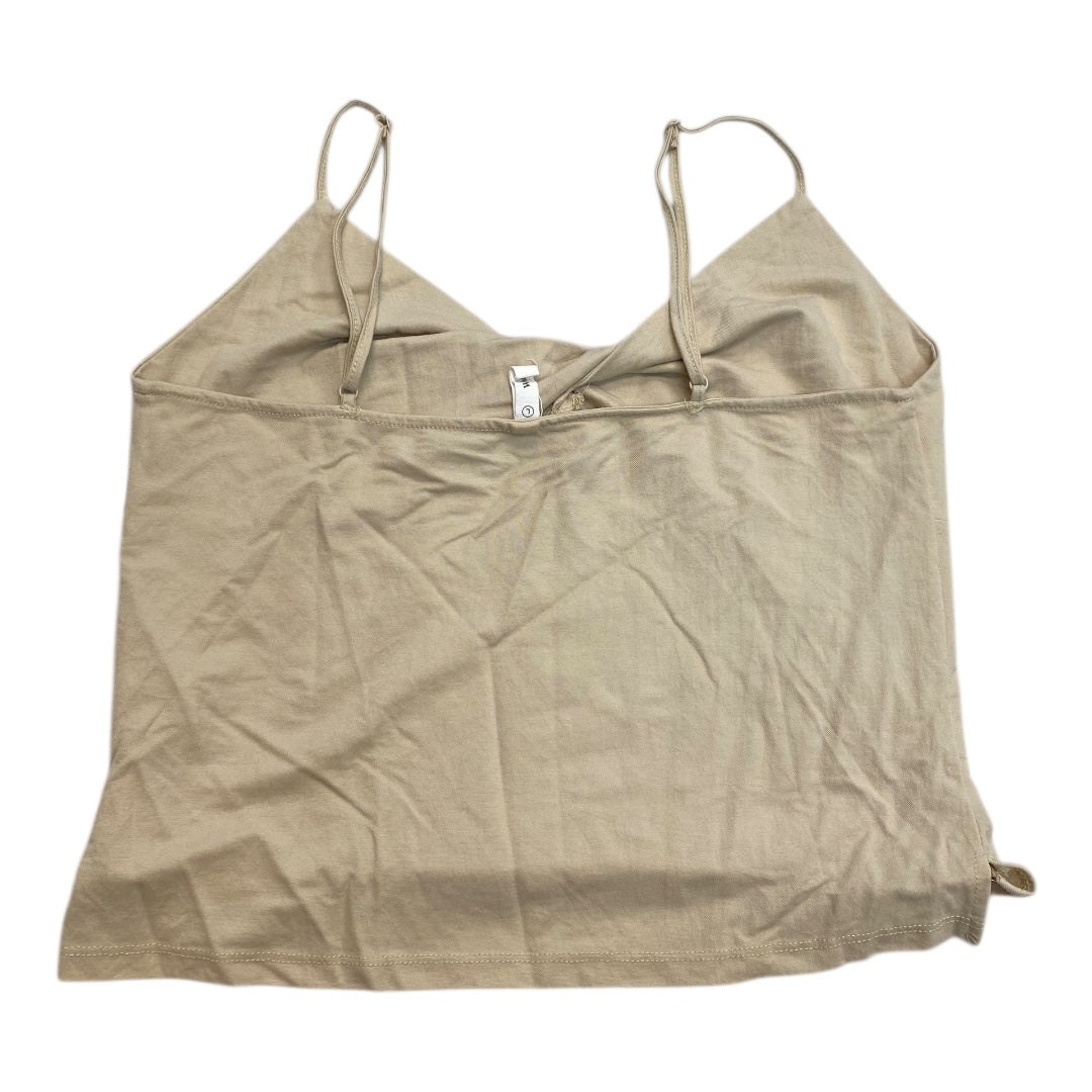 Top Sleeveless By Wishlist In Tan, Size:L