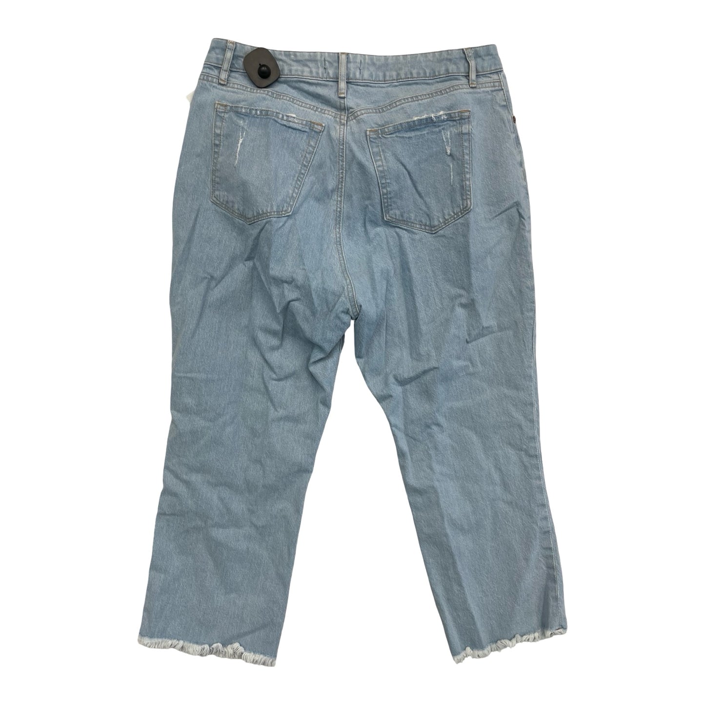 Jeans Cropped By Loft In Blue Denim, Size:12