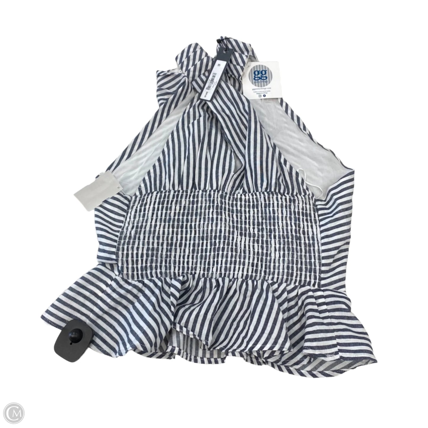 Top Sleeveless By Steve Madden In Striped Pattern, Size: S