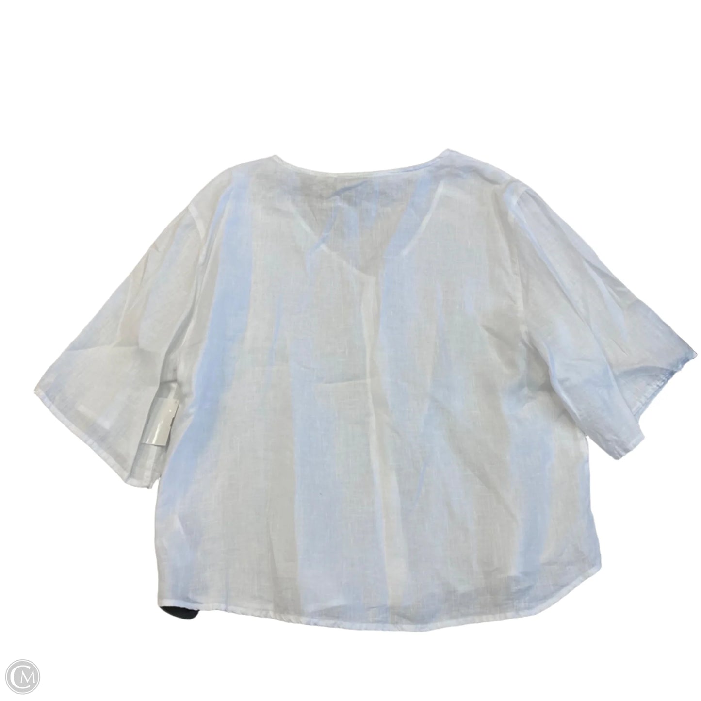 Top Short Sleeve By Cynthia Rowley In White, Size: L