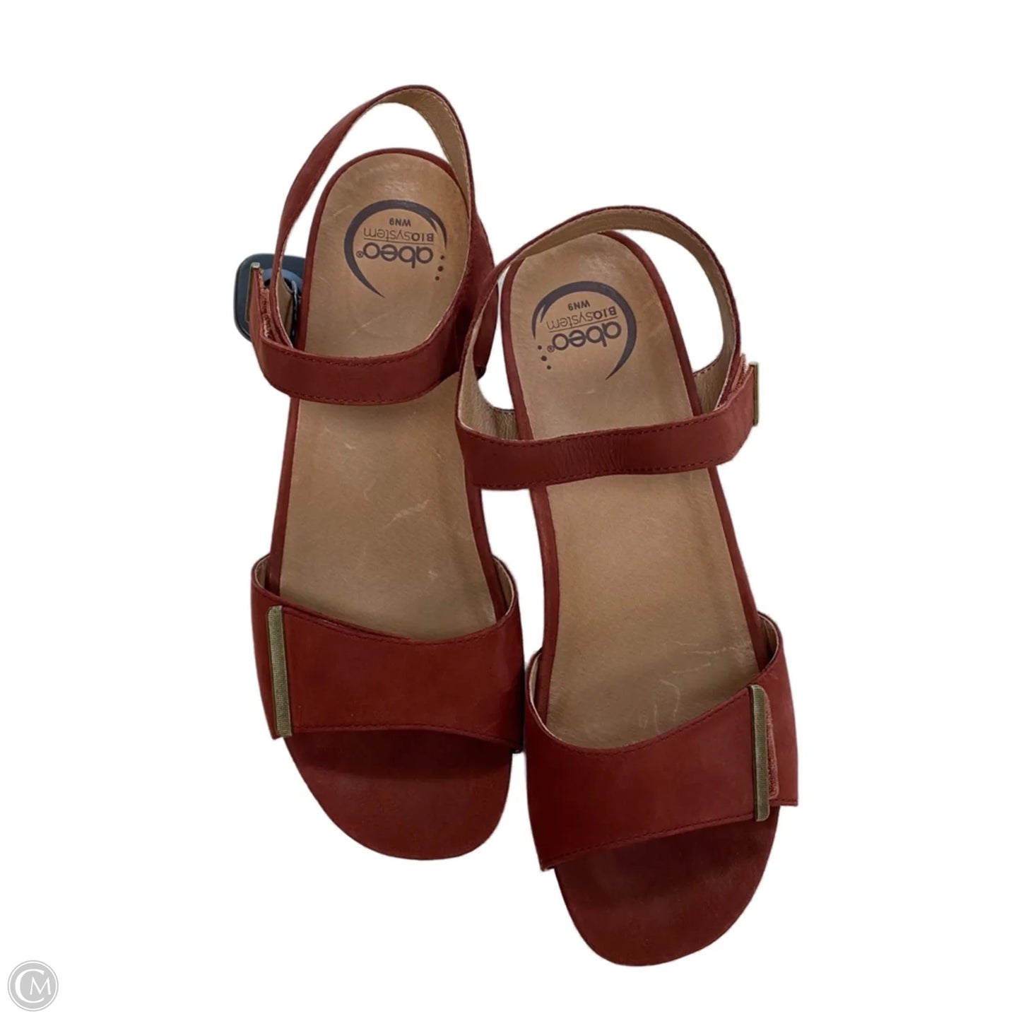 Sandals Heels Block By Abeo In Red, Size: 9
