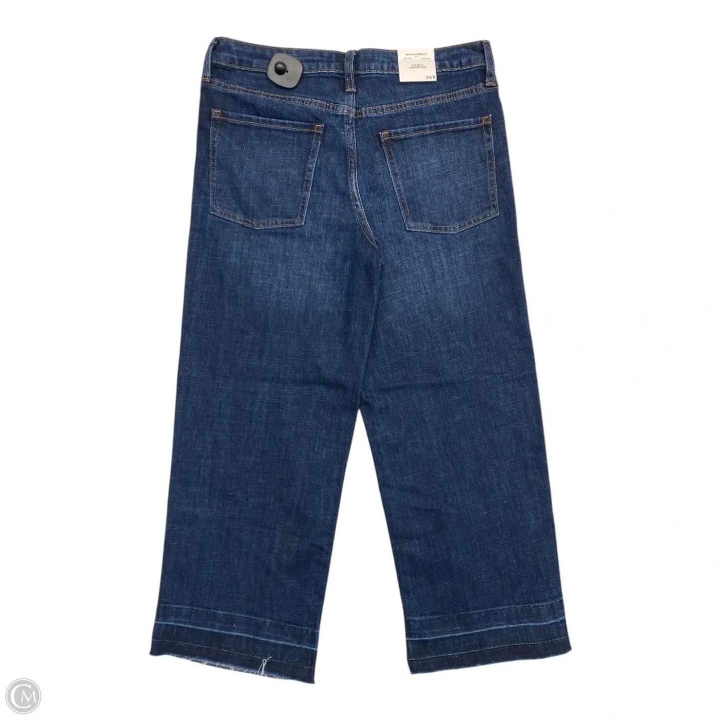 Jeans Flared By Banana Republic In Blue Denim, Size: 8