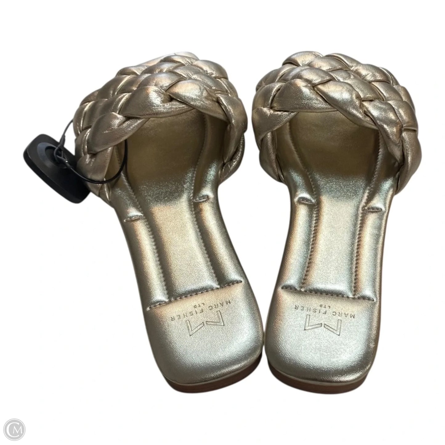 Sandals Flats By Marc Fisher In Gold, Size: 9.5
