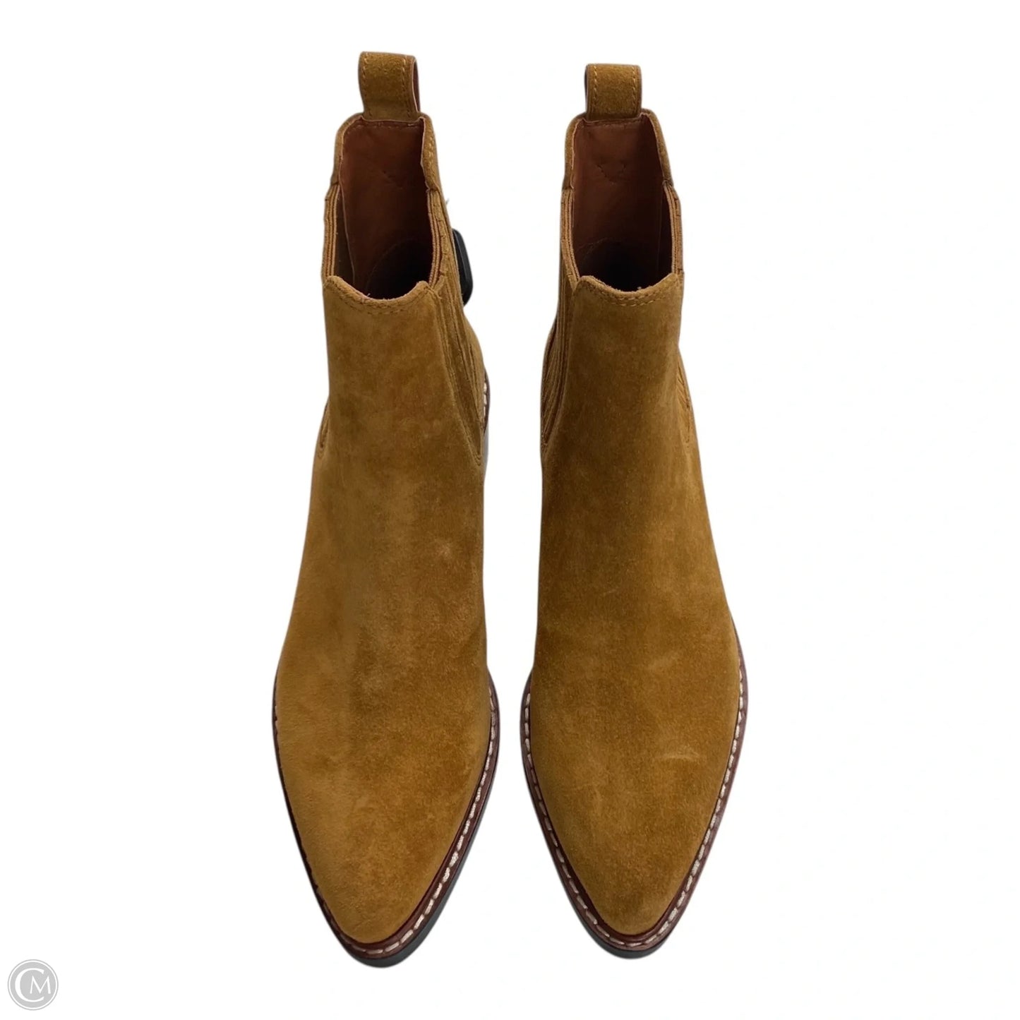 Boots Designer By Coach In Tan, Size: 5.5