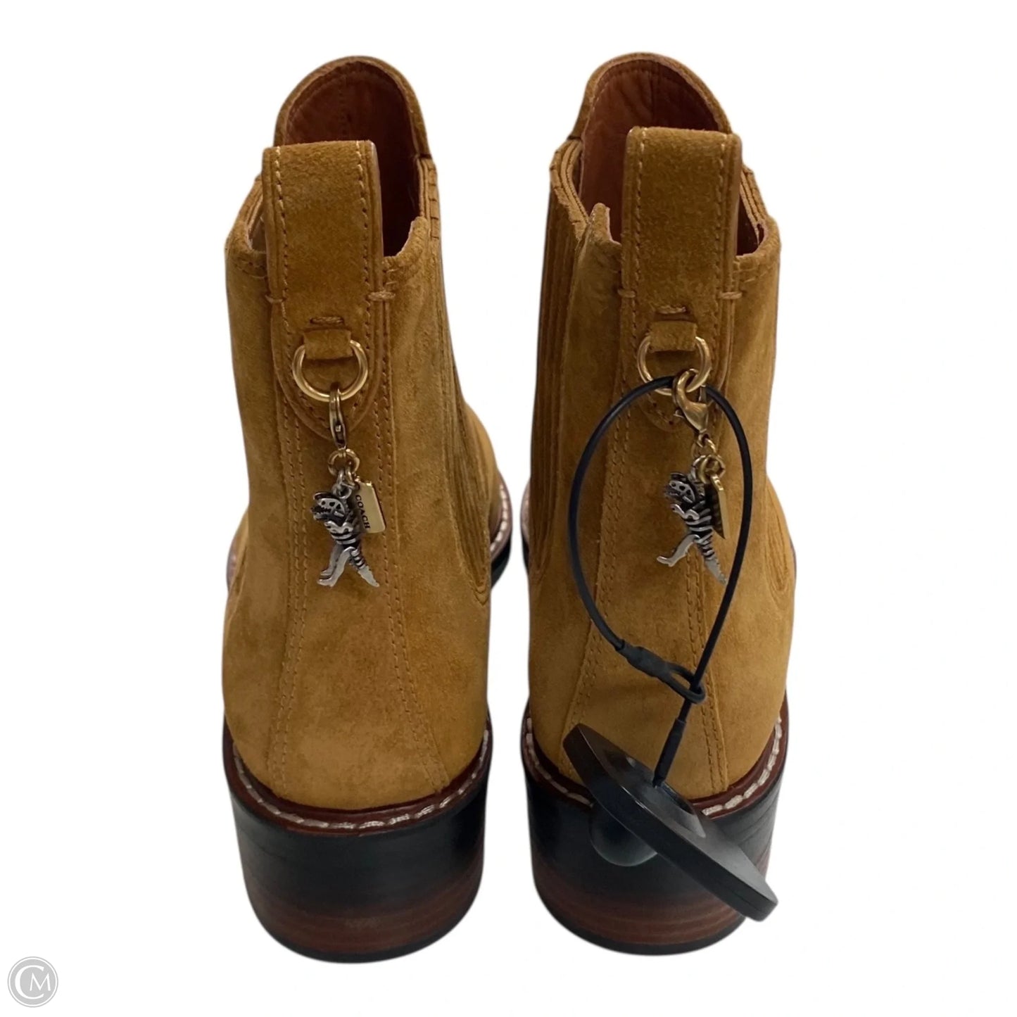 Boots Designer By Coach In Tan, Size: 5.5