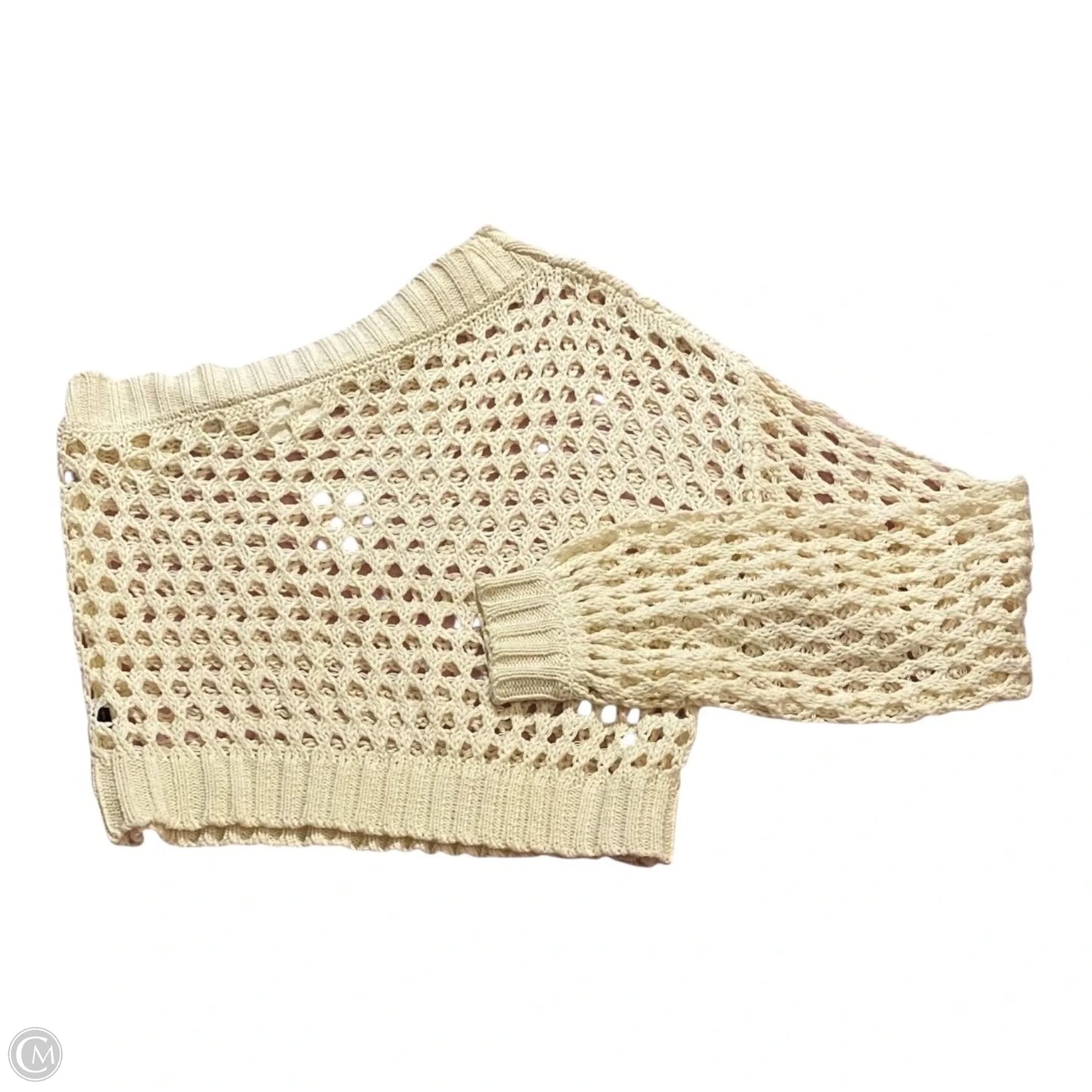 Sweatshirt Collar By Maeve In Tan, Size: Osfm