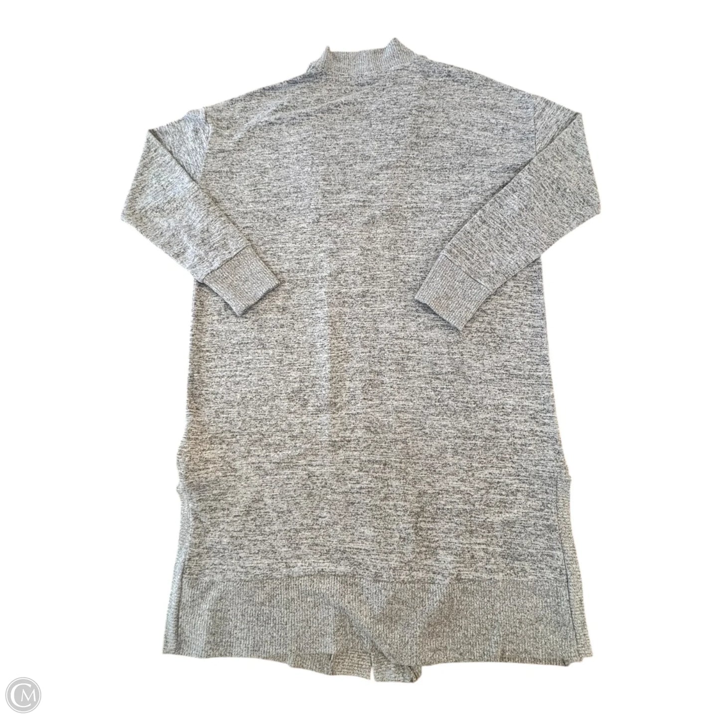 Sweater Cardigan By Gap In Grey, Size: M