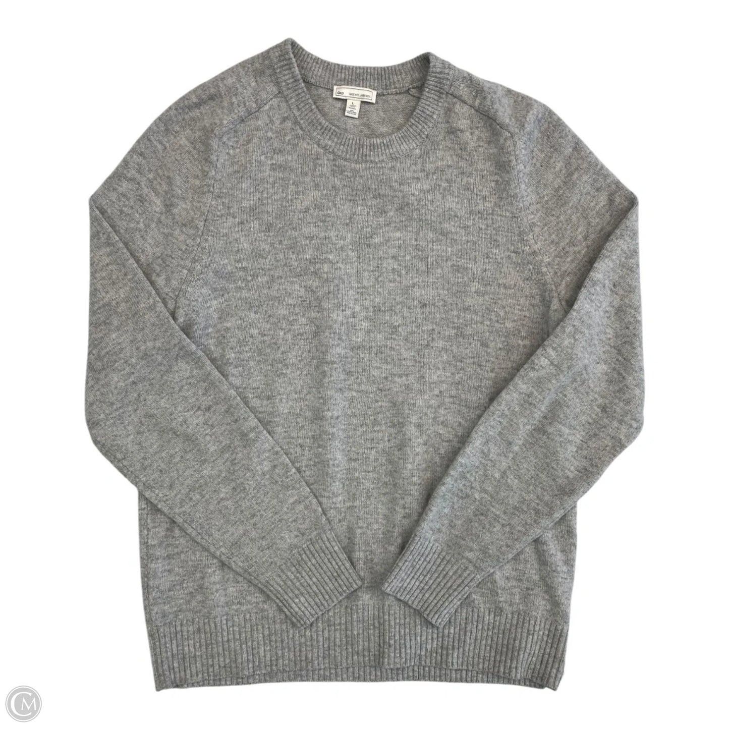Sweater By Gap In Grey, Size: L