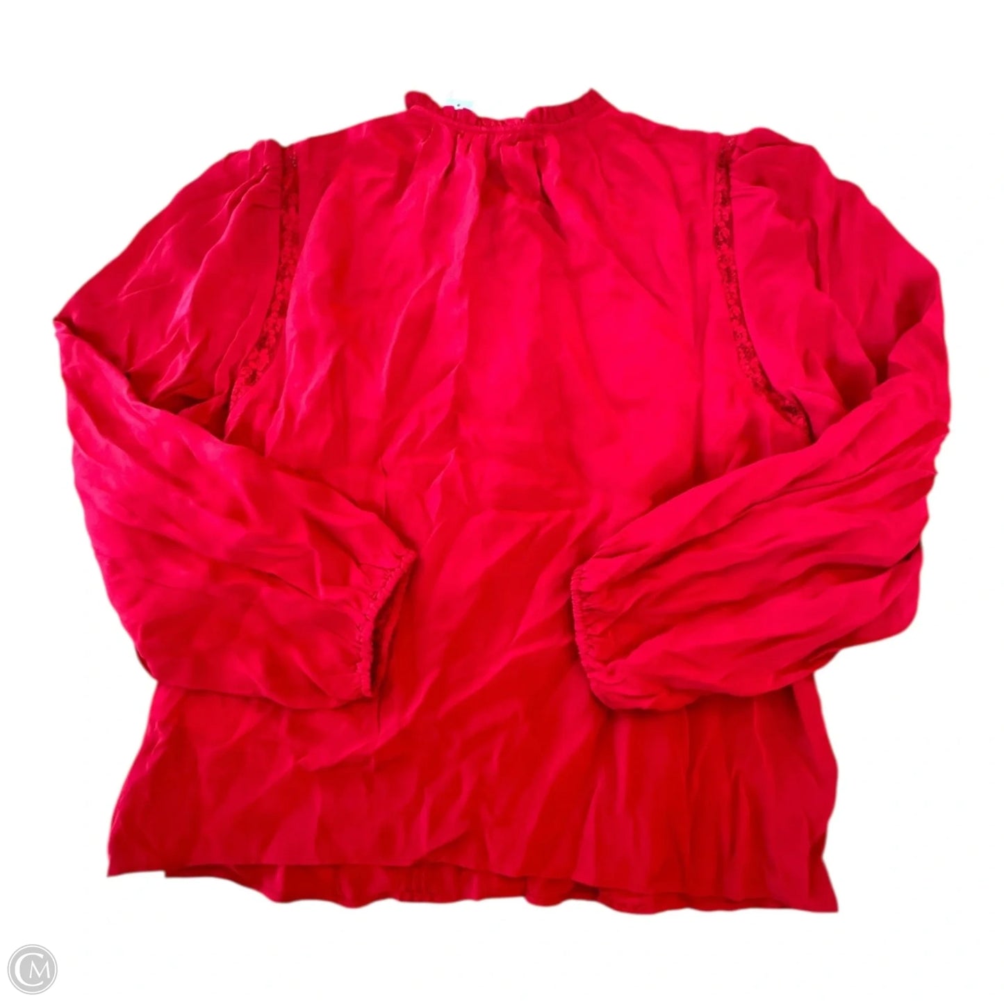 Top Long Sleeve By J. Crew In Red, Size: 10