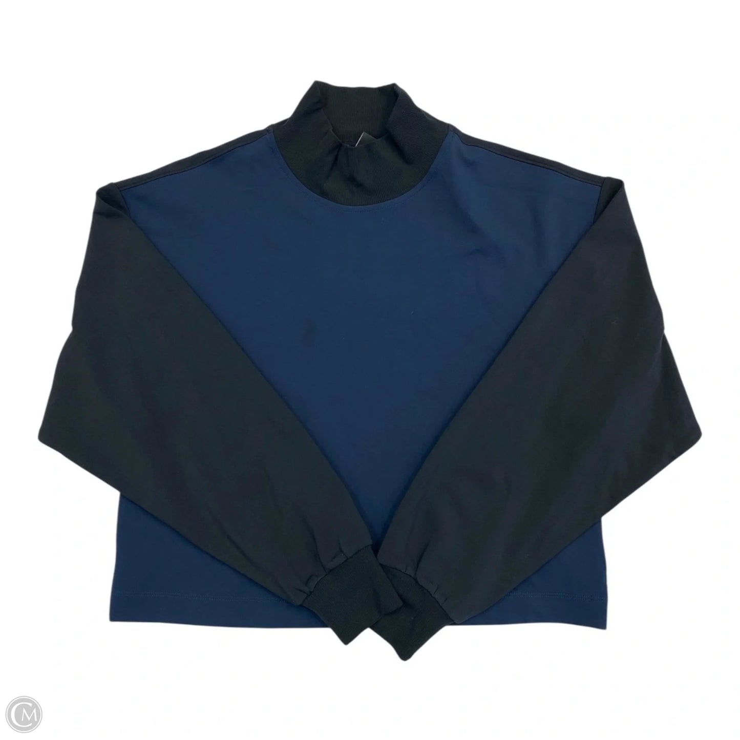 Athletic Top Long Sleeve Collar By Athleta In Multi-colored, Size: S