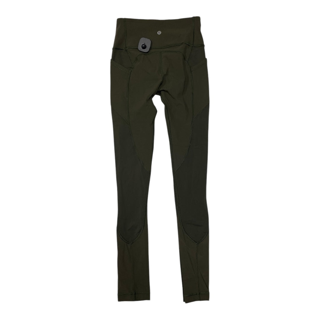 Athletic Leggings By Lululemon In Green, Size: 4