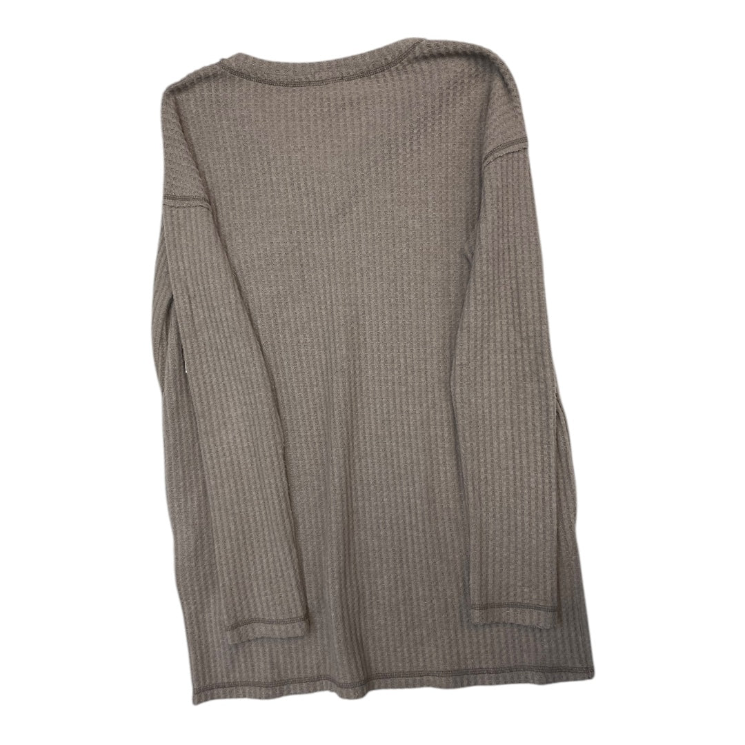 Top Long Sleeve By La Miel In Taupe, Size: S