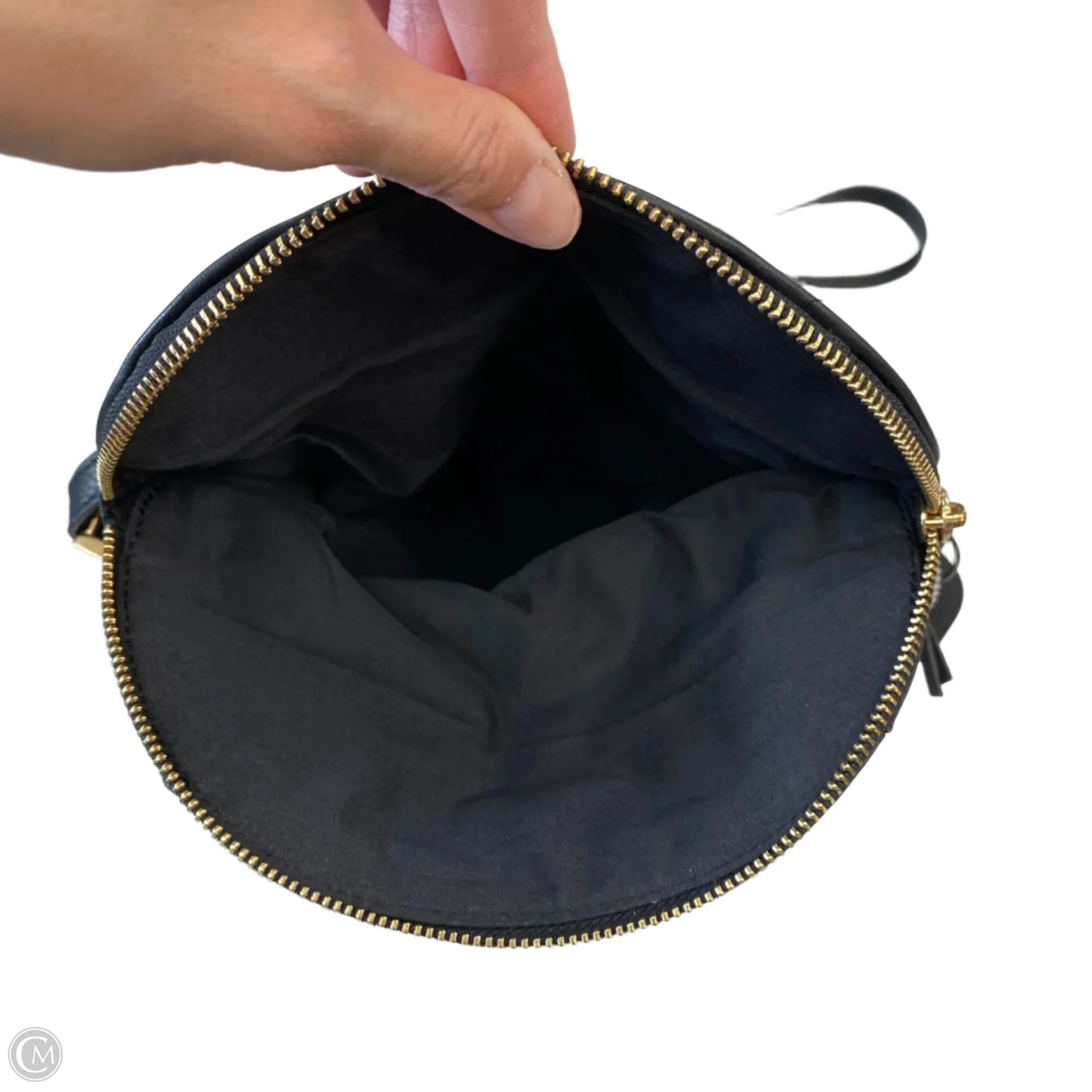 Handbag Leather By Margot, Size: Medium