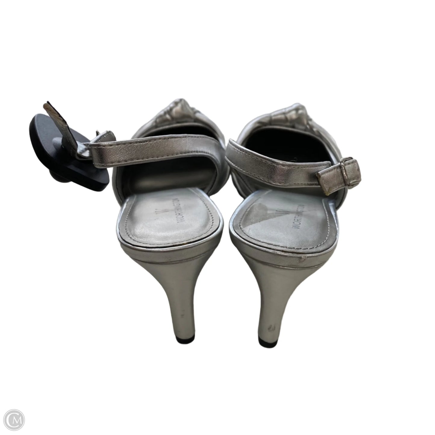 Shoes Heels Kitten By Worthington In Silver, Size: 8.5
