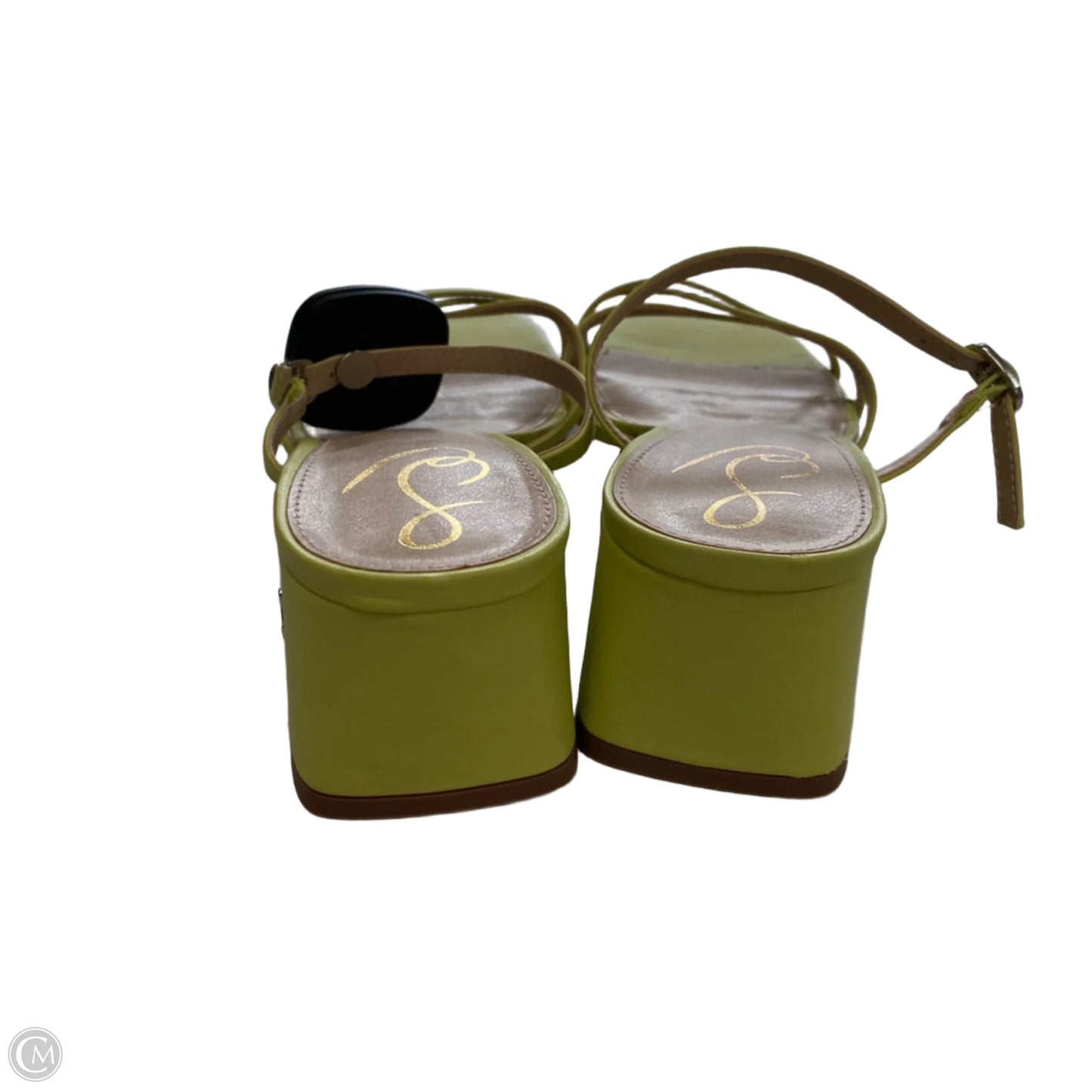 Sandals Heels Block By Sam Edelman In Green, Size: 8