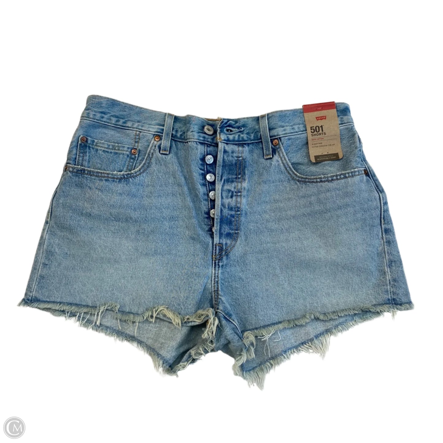 Shorts By Levis In Blue Denim, Size: 14