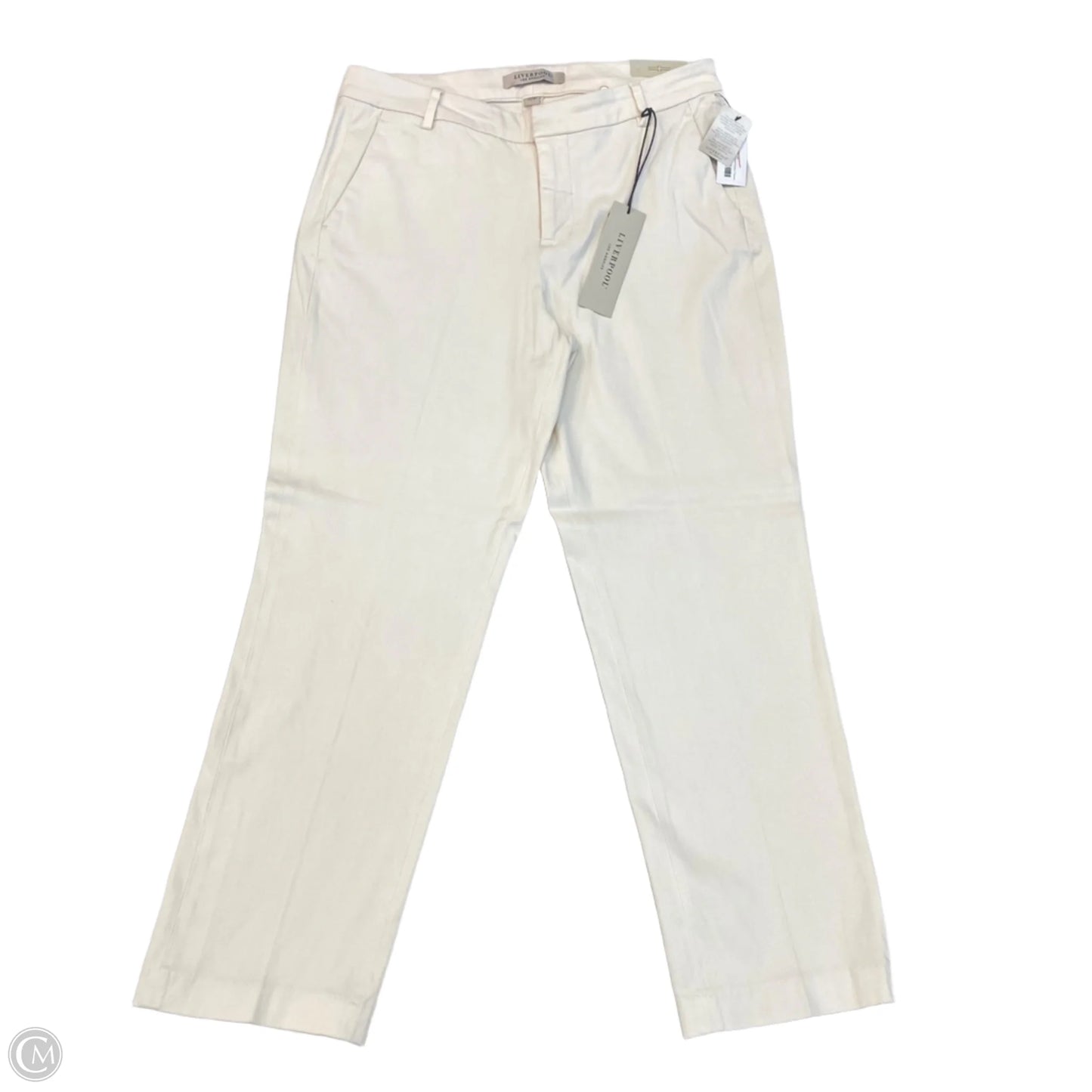 Pants Dress By Liverpool In Cream, Size: 12