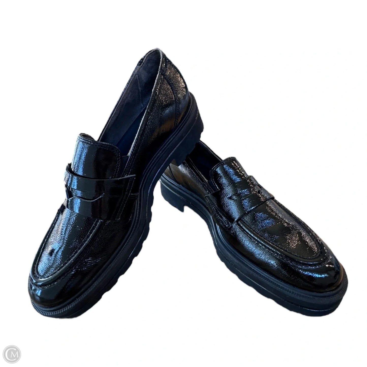 Shoes Flats Designer By Paul Green In Black, Size: 9