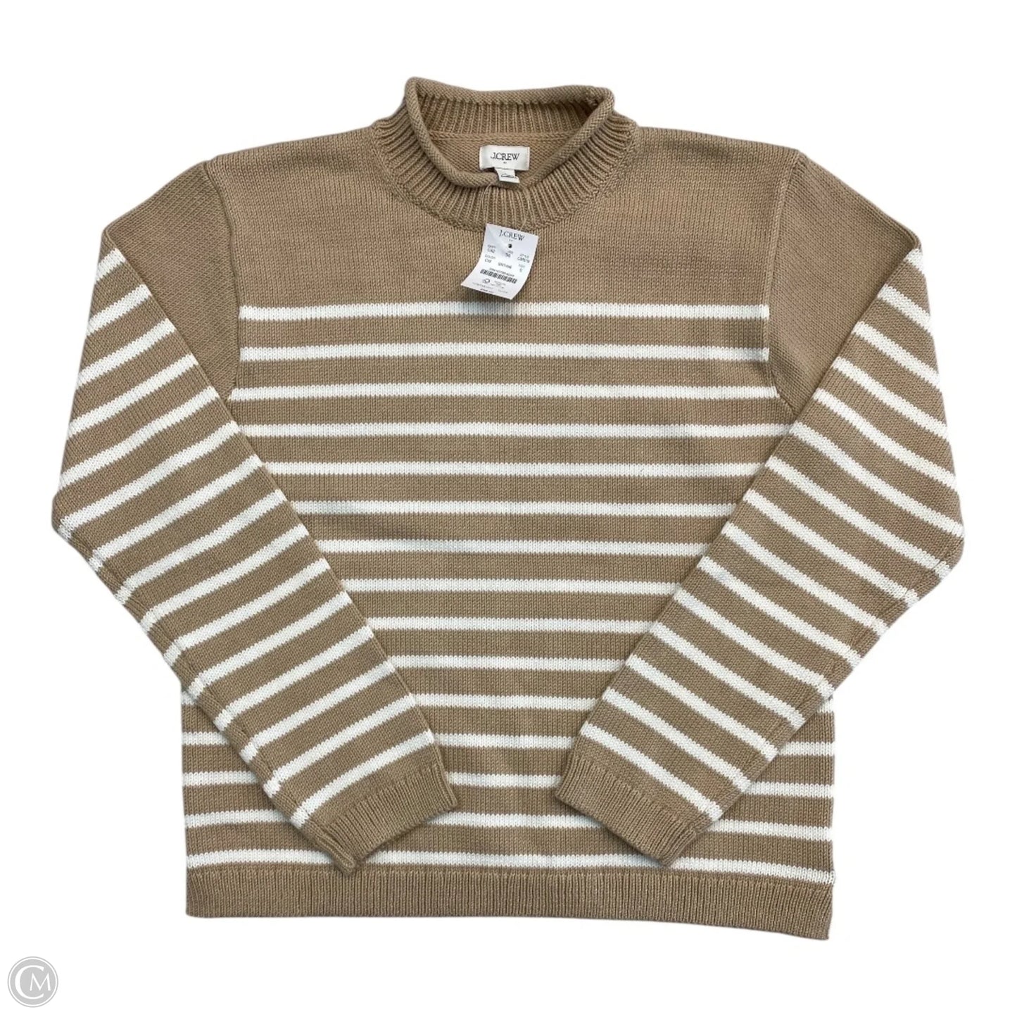 Sweater By J. Crew In Brown & White, Size: S