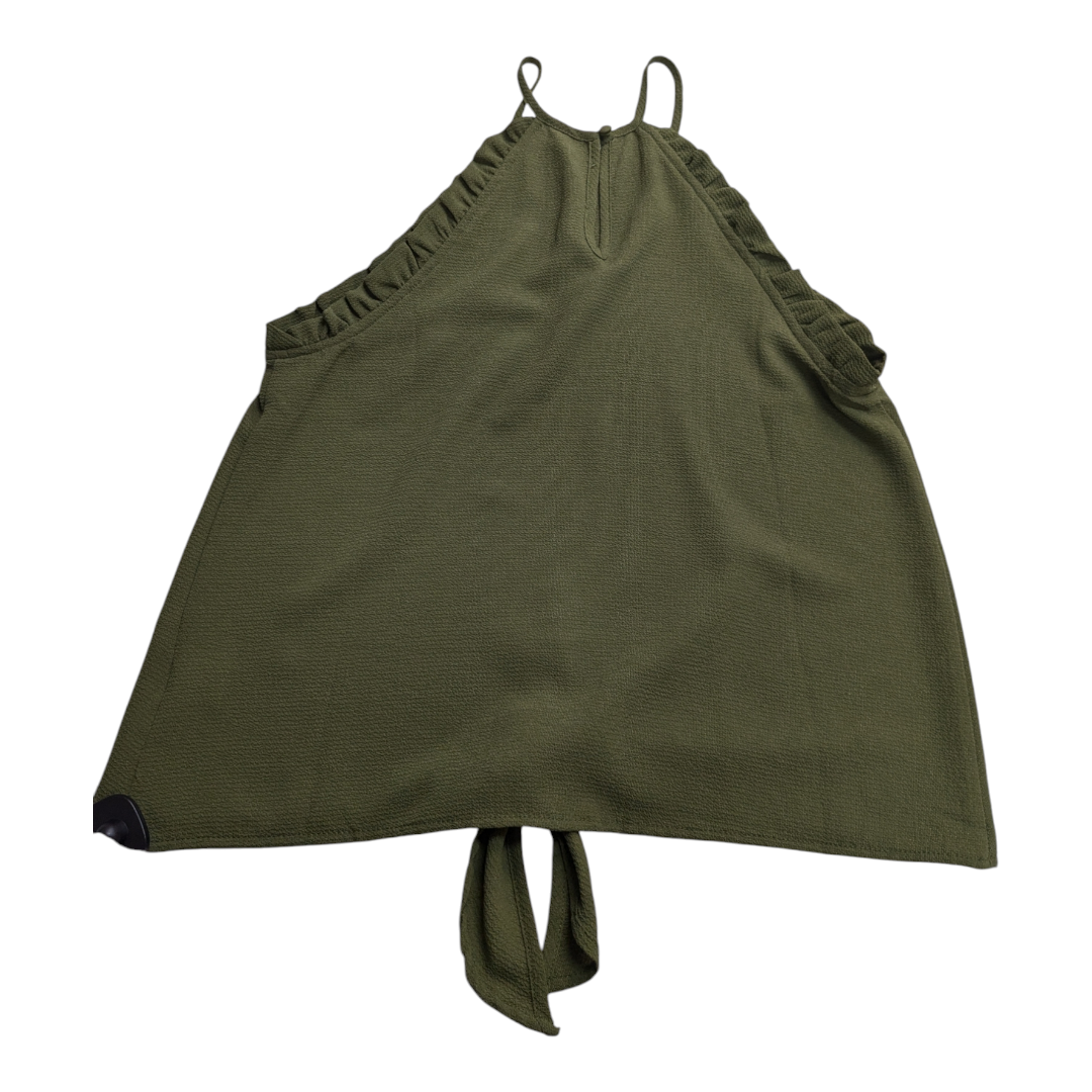 Top Sleeveless By Mine In Green, Size: S