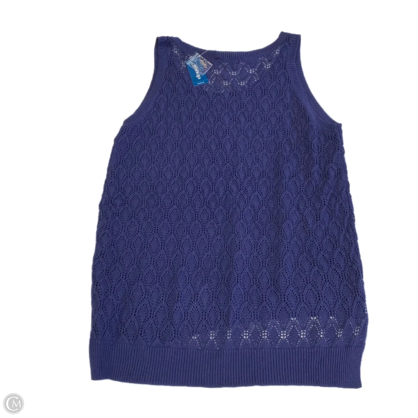 Top Sleeveless By Eloquii In Navy, Size: 2x