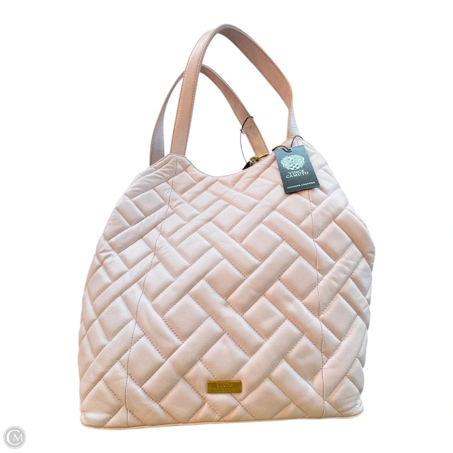 Handbag Leather By Vince Camuto, Size: Large