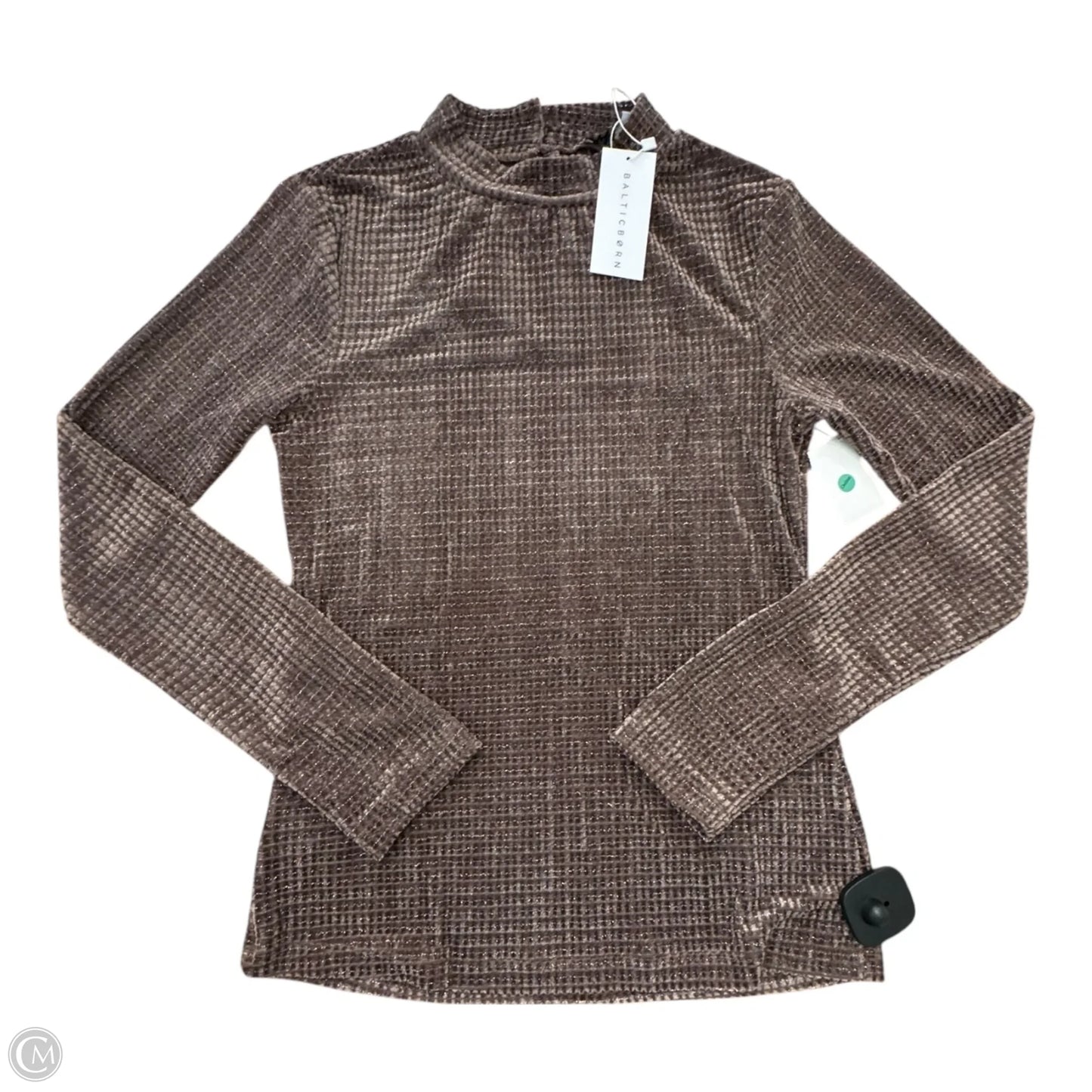 Top Long Sleeve By BALTIC TBORN In Brown, Size: S