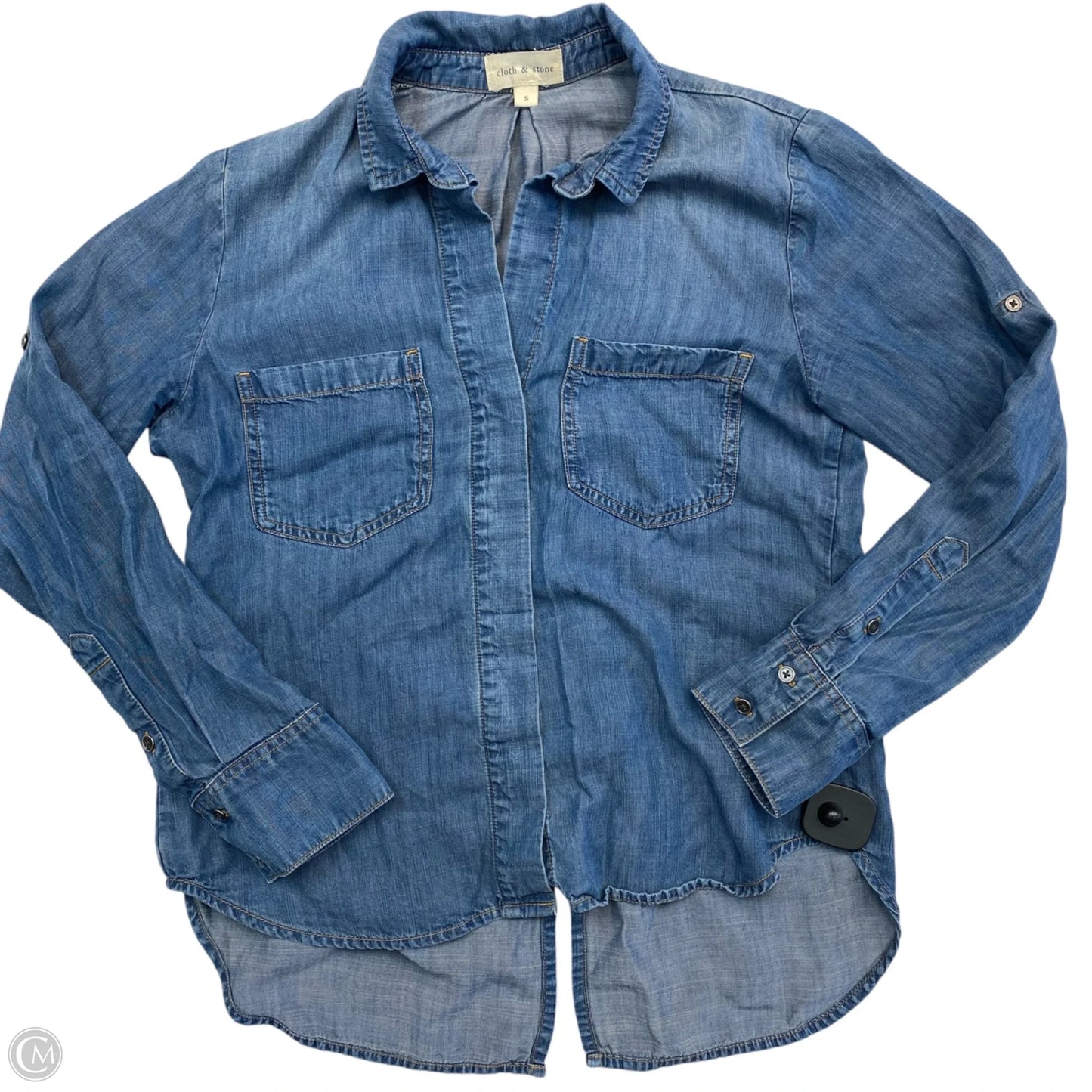 Top Long Sleeve By Cloth & Stone In Blue, Size: S