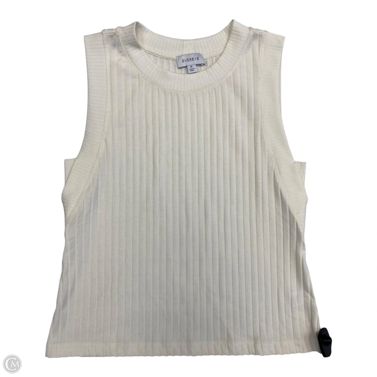 Top Sleeveless By Evereve In Cream, Size: M