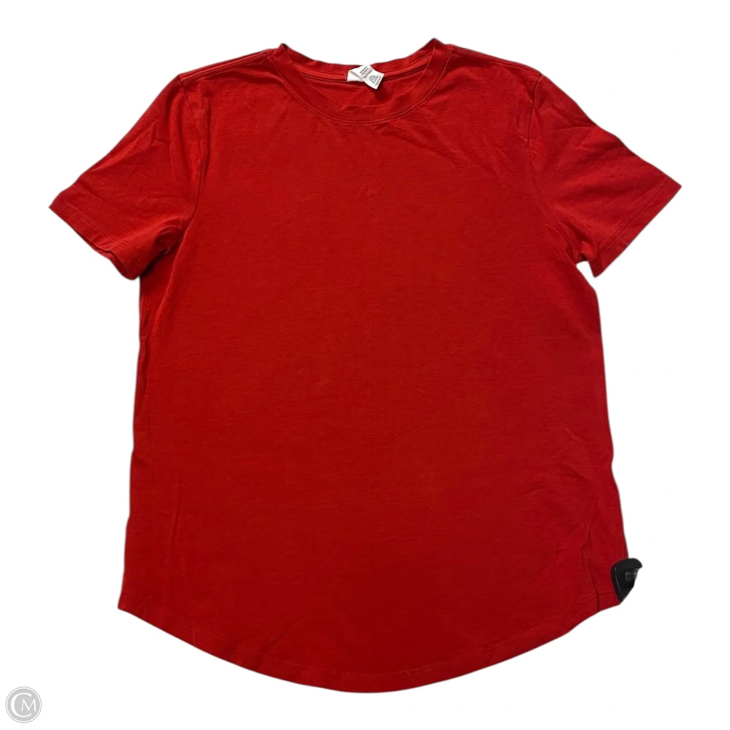 Athletic Top Short Sleeve By Lululemon In Red, Size: 4