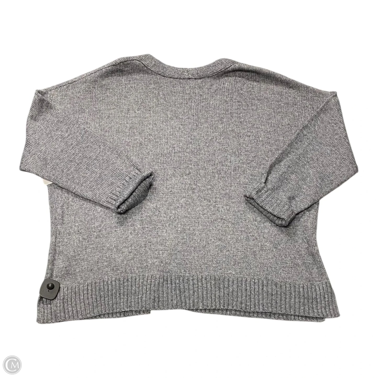 Sweater Cardigan By Ella Moss In Grey, Size: Xl
