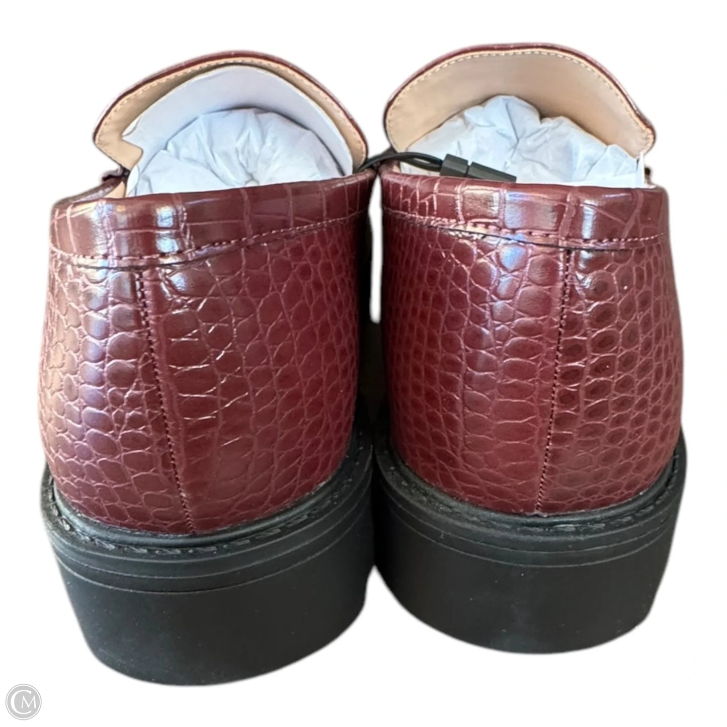 Shoes Flats By Loft In Maroon, Size: 9