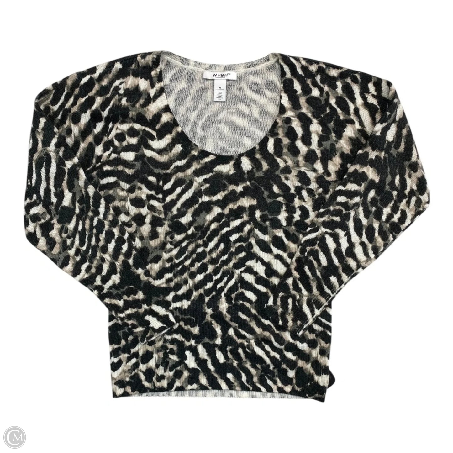 Sweater By White House Black Market In Animal Print, Size: M