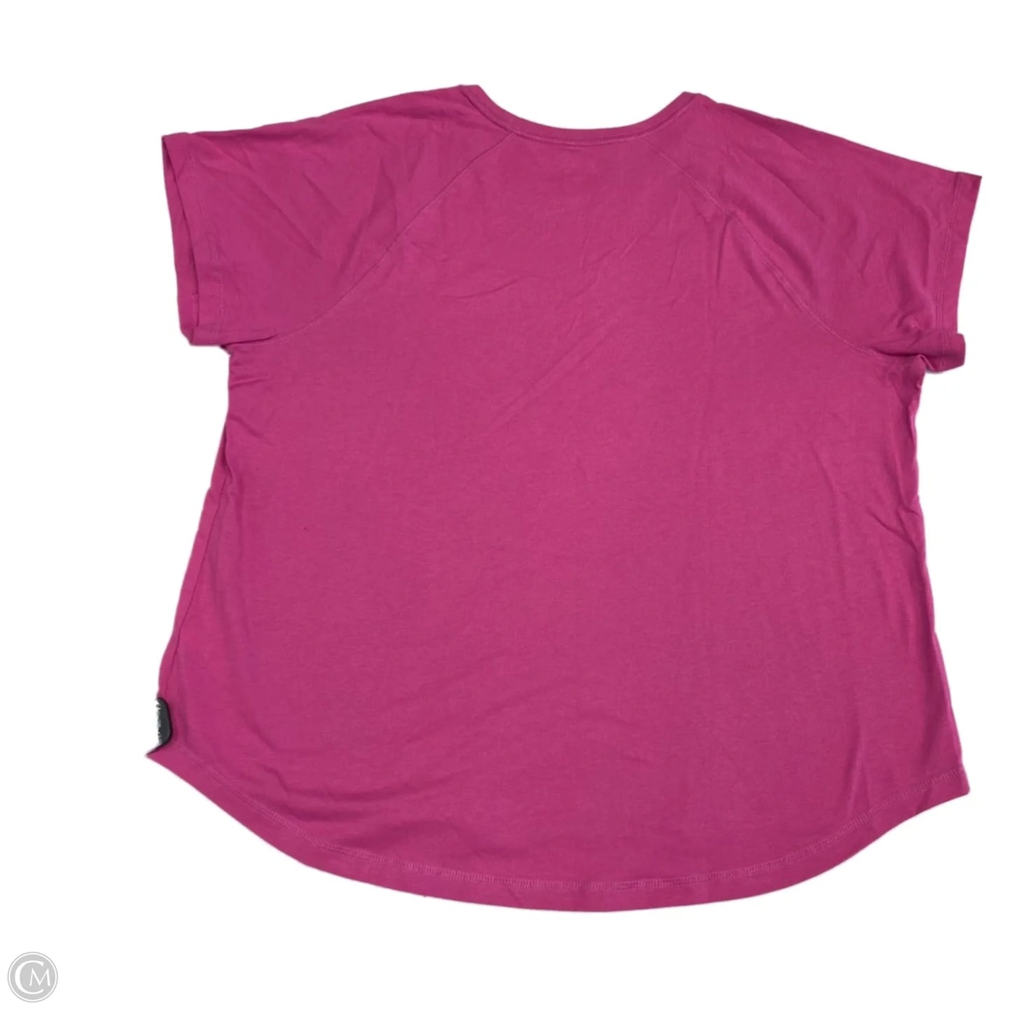 Athletic Top Short Sleeve By Tek Gear In Pink, Size: Xxl
