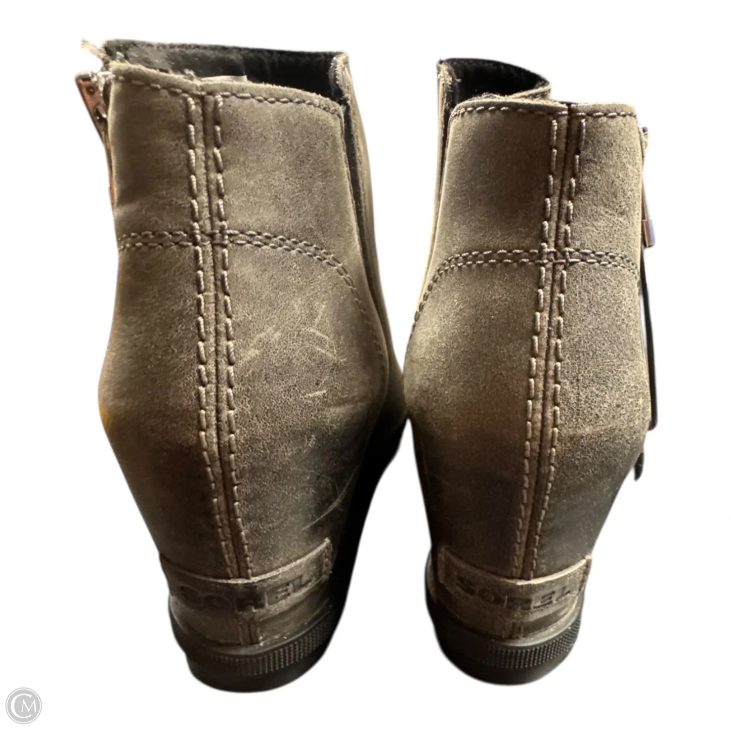 Boots Designer By Sorel In Grey, Size: 6.5