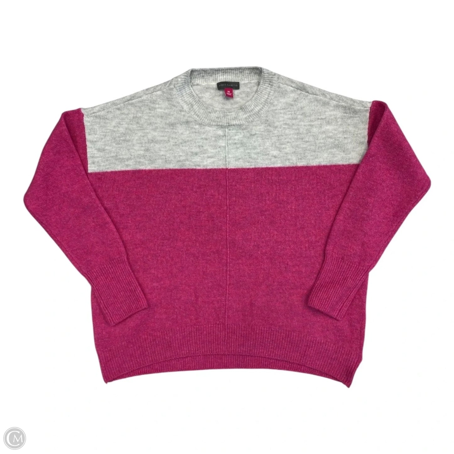 Sweater By Vince Camuto In Grey & Pink, Size: Xs